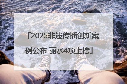 2025非遗传播创新案例公布 丽水4项上榜