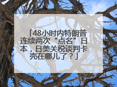 48小时内特朗普连续两次“点名”日本，日美关税谈判卡壳在哪儿了？