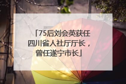 75后刘会英获任四川省人社厅厅长，曾任遂宁市长