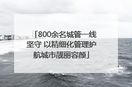 800余名城管一线坚守 以精细化管理护航城市靓丽容颜