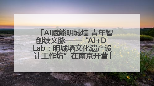 AI赋能明城墙 青年智创续文脉——“AI+D Lab：明城墙文化遗产设计工作坊”在南京开营