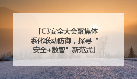 C3安全大会聚焦体系化联动防御，探寻“安全+数智”新范式